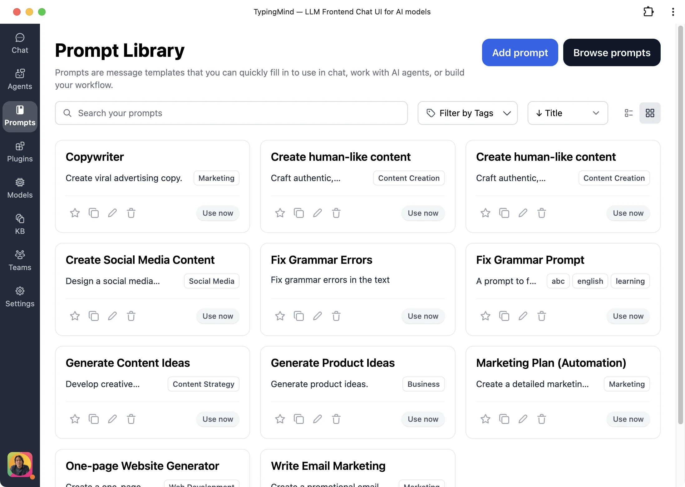 Prompt Library